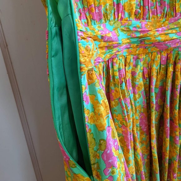 Boden Selina Green/Yellow Pring 16R - Picture 4 of 5